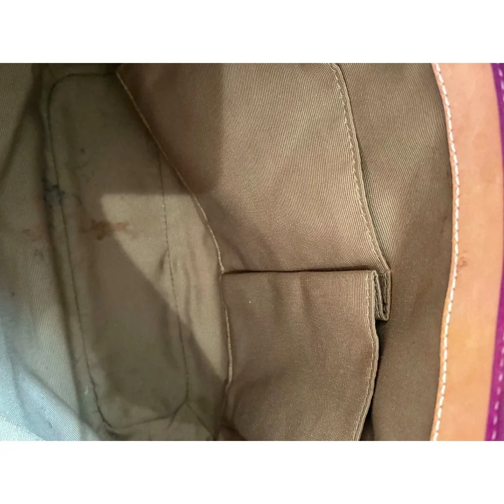 Coach Vintage Hamptons Monogram Clip Hobo Bag Pink 2000/Y2K Era